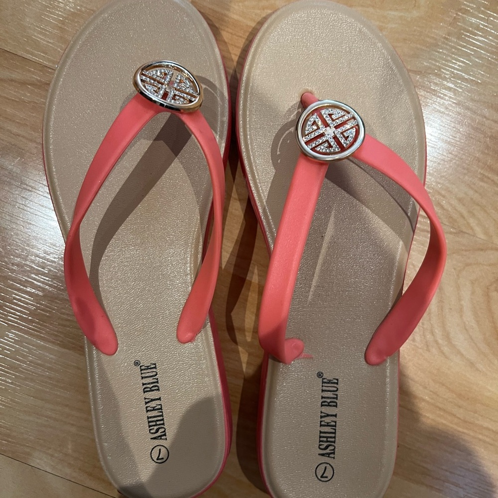 Coral sandals